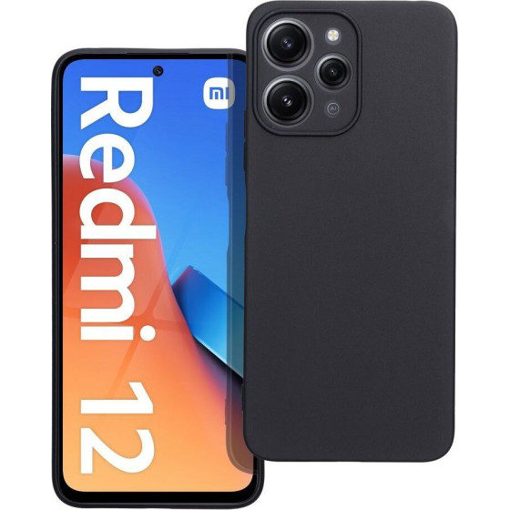 Matt Case For Xiaomi Redmi 12 4G / Redmi 12 5G Black OEM