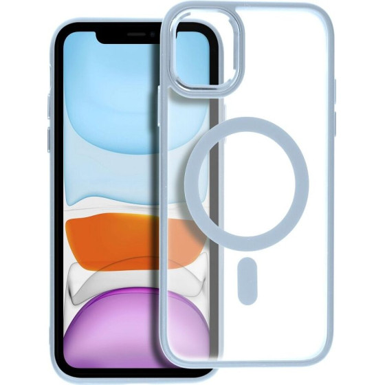 Matte Mag Cover Case Compatible With Magsafe For Iphone 11 Blue OEM