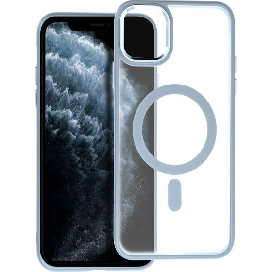Matte Mag Cover Case Compatible With Magsafe For Iphone 11 Pro Max Blue OEM