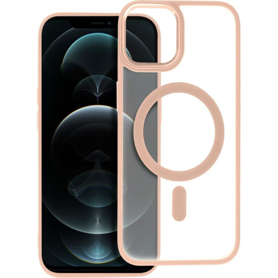Matte Mag Cover Case Compatible With Magsafe For Iphone 12 Pro Max Pink OEM