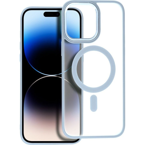 Matte Mag Cover Case Compatible With Magsafe For Iphone 14 Pro Max Blue OEM