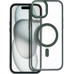 Matte Mag Cover Case Compatible With Magsafe For Iphone 15 Plus Green OEM
