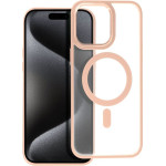 Matte Mag Cover Case Compatible With Magsafe For Iphone 15 Pro Max Pink OEM