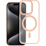 Matte Mag Cover Case Compatible With Magsafe For Iphone 15 Pro Pink OEM