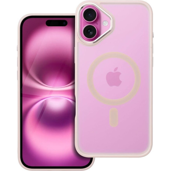 Matte Mag Cover Case Compatible With Magsafe For Iphone 16 Plus Pink OEM