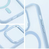 Matte Mag Cover Case Compatible With Magsafe For Iphone 16 Pro Max Blue OEM