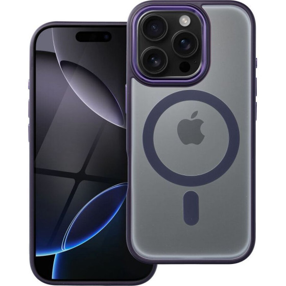 Matte Mag Cover Case Compatible With Magsafe For Iphone 16 Pro Purple OEM