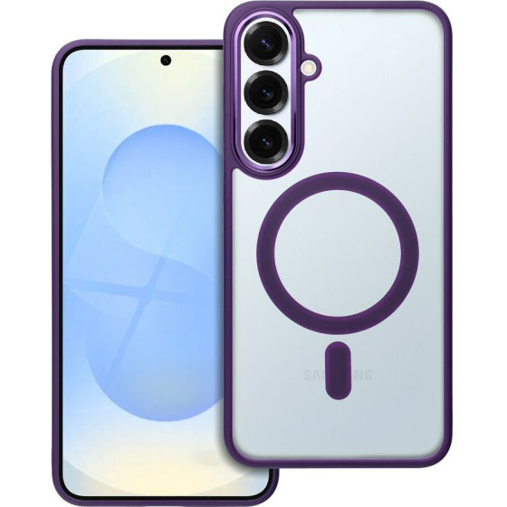 Matte Mag Cover Case Compatible With Magsafe For Samsung S25 Plus Purple OEM