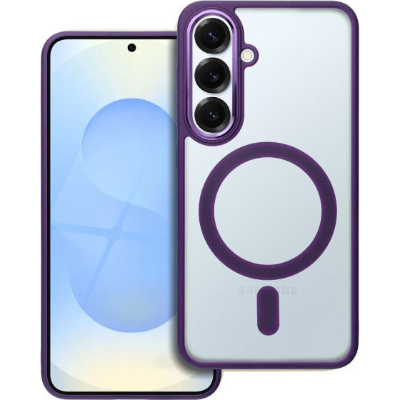 Matte Mag Cover Case Compatible With Magsafe For Samsung S25 Purple OEM