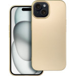 Metallic Case For Iphone 15 Gold OEM