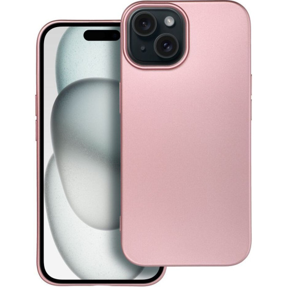 Metallic Case For Iphone 15 Pink OEM