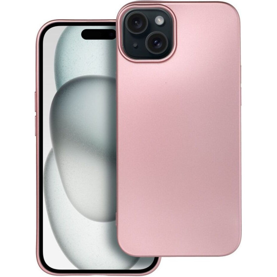 Metallic Case For Iphone 15 Plus Pink OEM