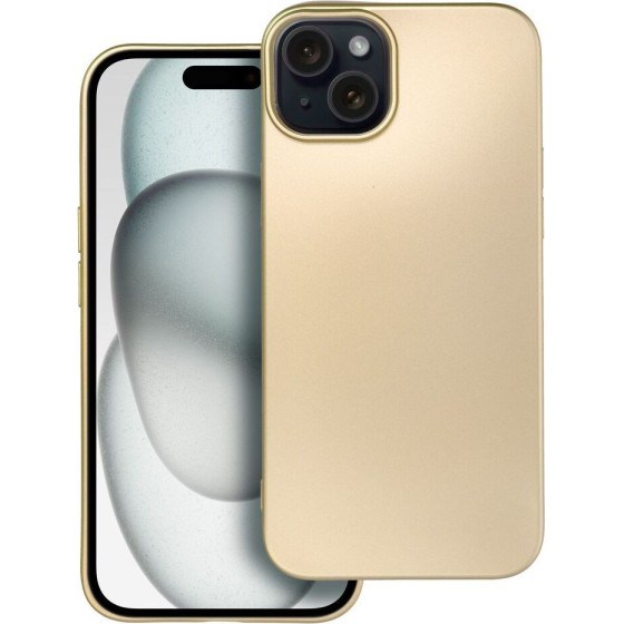Metallic Case For Iphone 15 Plus Plus Gold OEM