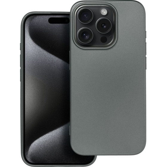 Metallic Case For Iphone 15 Pro Grey OEM