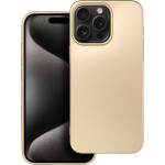Metallic Case For Iphone 15 Pro Max Gold OEM
