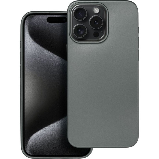 Metallic Case For Iphone 15 Pro Max Grey OEM