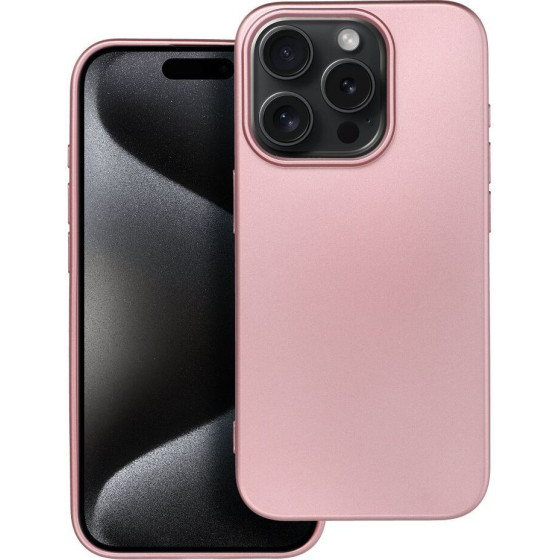 Metallic Case For Iphone 15 Pro Pink OEM