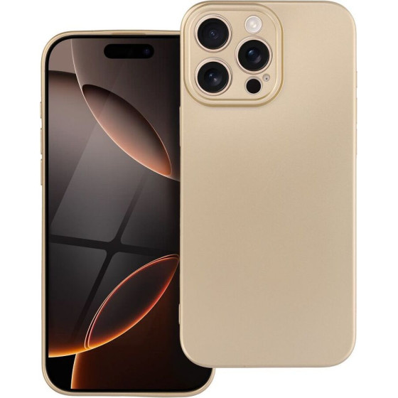 Metallic Case For Iphone 16 Pro Max Gold OEM