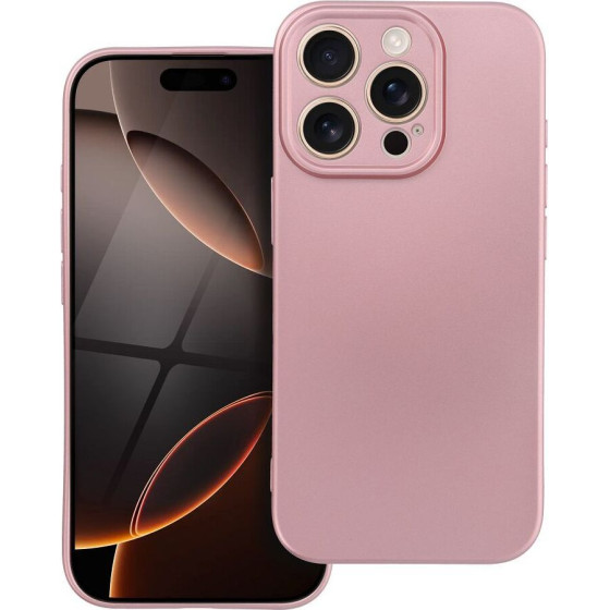 Metallic Case For Iphone 16 Pro Pink OEM
