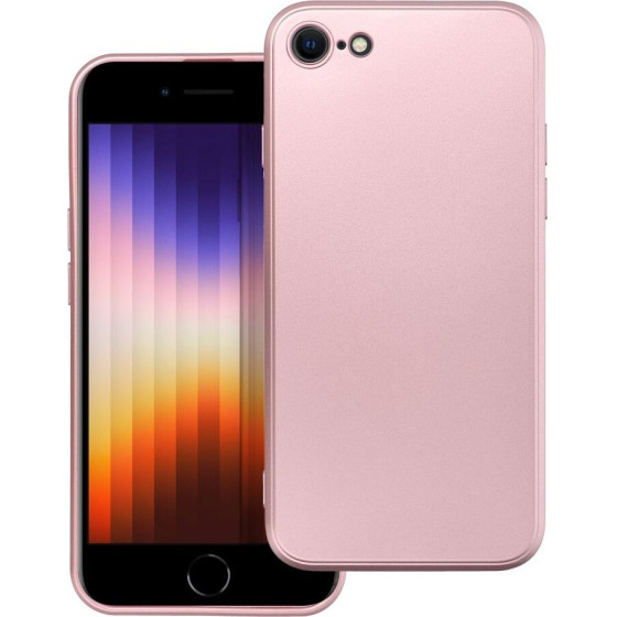 Metallic Case For Iphone 7 / 8 / Se 2020 / Se 2022 Pink OEM