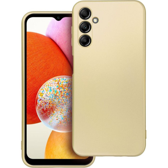 Metallic Case For Samsung A14 5G / A14 4G Gold OEM