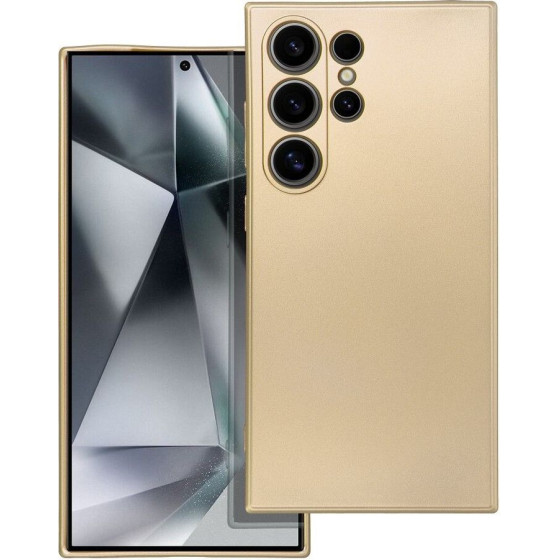 Metallic Case For Samsung S24 Ultra Gold OEM