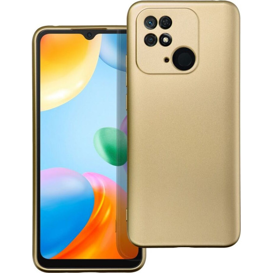 Metallic Case For Xiaomi Redmi 10C Gold OEM