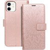 Mezzo Book Case For Iphone 12 / 12 Pro Mandala Rose Gold OEM