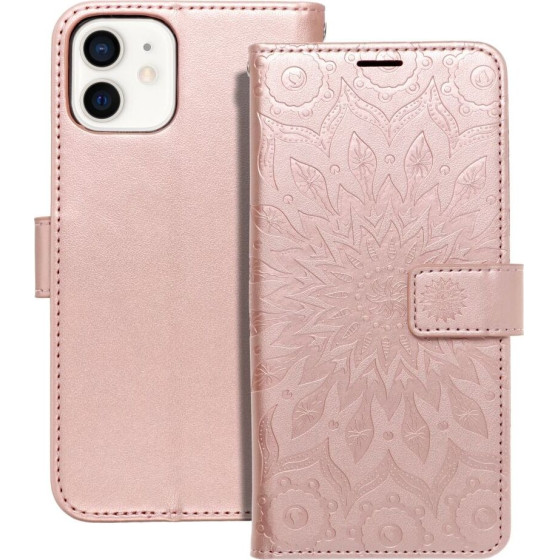 Mezzo Book Case For Iphone 12 / 12 Pro Mandala Rose Gold OEM