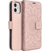Mezzo Book Case For Iphone 12 / 12 Pro Mandala Rose Gold OEM