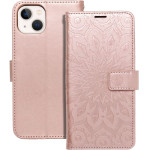 Mezzo Book Case For Iphone 13 Mandala Rose Gold OEM