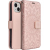 Mezzo Book Case For Iphone 13 Mandala Rose Gold OEM