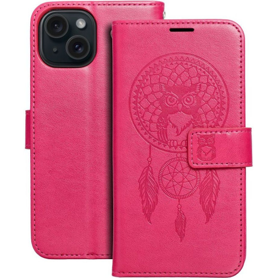 Mezzo Book Case For Iphone 15 Dreamcatcher Magenta OEM