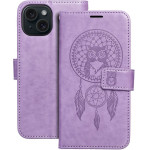 Mezzo Book Case For Iphone 15 Dreamcatcher Purple OEM