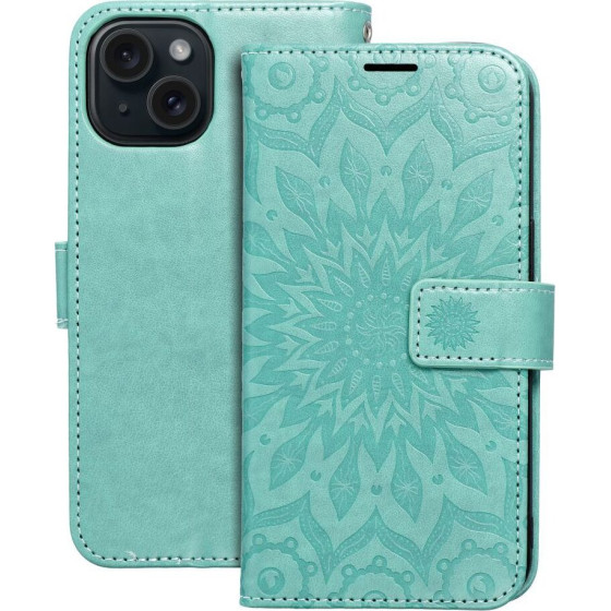 Mezzo Book Case For Iphone 15 Mandala Green OEM
