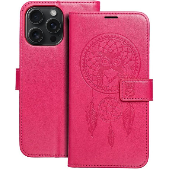 Mezzo Book Case For Iphone 15 Pro Max Dreamcatcher Magenta OEM