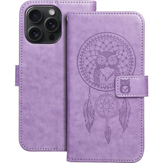 Mezzo Book Case For Iphone 15 Pro Max Dreamcatcher Purple OEM