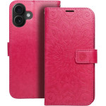 Mezzo Book Case For Iphone 16 Plus Mandala Magenta OEM