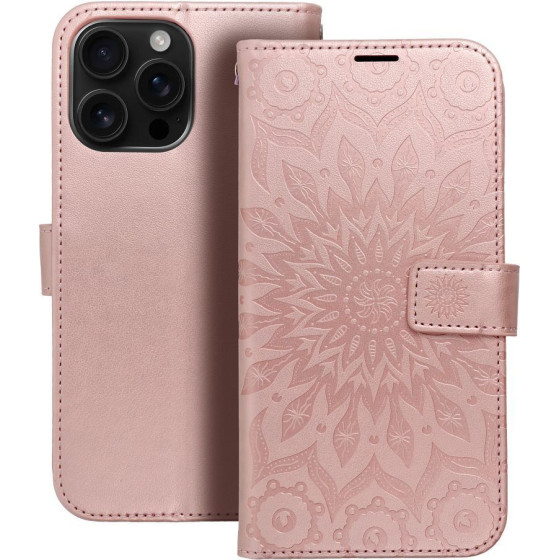 Mezzo Book Case For Iphone 16 Pro Max Mandala Rose Gold OEM