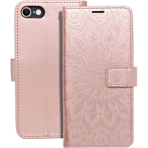 Mezzo Book Case For Iphone 7 / 8 / Se 2020 / Se 2022 Mandala Rose Gold OEM