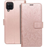 Mezzo Book Case For Samsung A12 / M12 Mandala Rose Gold OEM