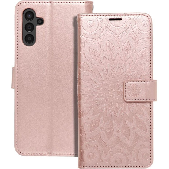 Mezzo Book Case For Samsung A13 5G / A04S Mandala Rose Gold OEM