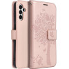 Mezzo Book Case For Samsung A13 5G / A04S Tree Rose Gold OEM