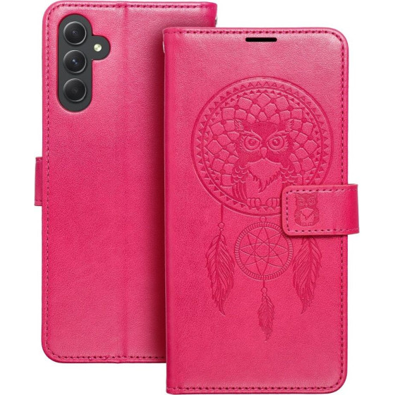 Mezzo Book Case For Samsung A14 4G / A14 5G Dreamcatcher Magenta OEM