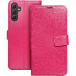 Mezzo Book Case For Samsung A14 4G / A14 5G Mandala Magenta OEM