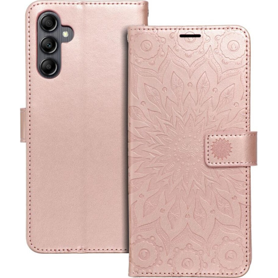 Mezzo Book Case For Samsung A14 4G / A14 5G Mandala Rose Gold OEM