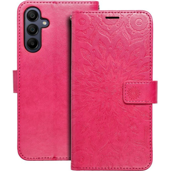 Mezzo Book Case For Samsung A15 4G / A15 5G Mandala Magenta OEM