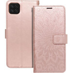 Mezzo Book Case For Samsung A22 5G Mandala Rose Gold OEM