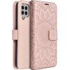 Mezzo Book Case For Samsung A22 5G Mandala Rose Gold OEM