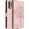 Mezzo Book Case For Samsung A32 Lte ( 4G ) Tree Rose Gold OEM